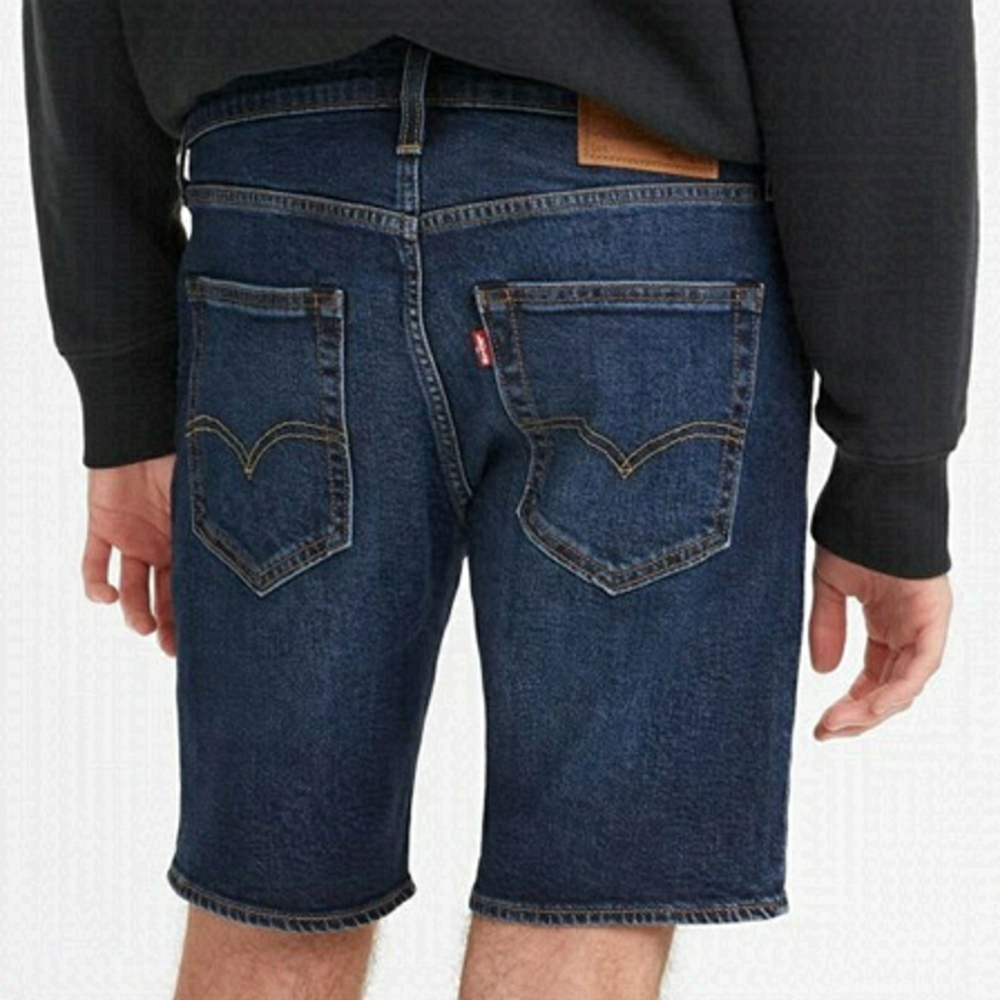 LEVI’S denim shorts 412 slim dark washed Blue men’s size 38 38Wx9L